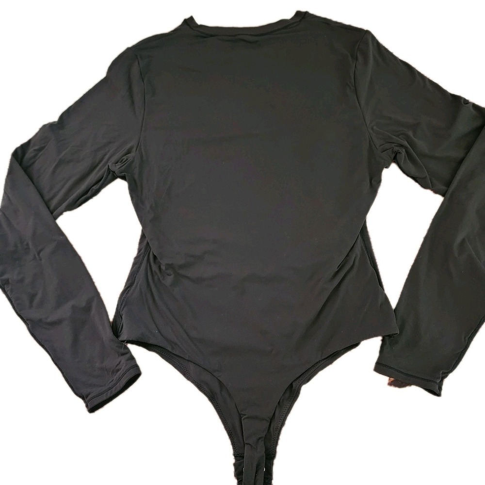 SKIMS Black Long Sleeve Bodysuit - Picture 2 of 6
